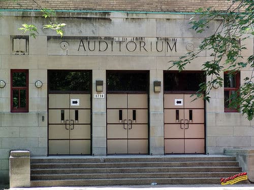Auditorium Le Plateau, façade côté Parc La Fontaine