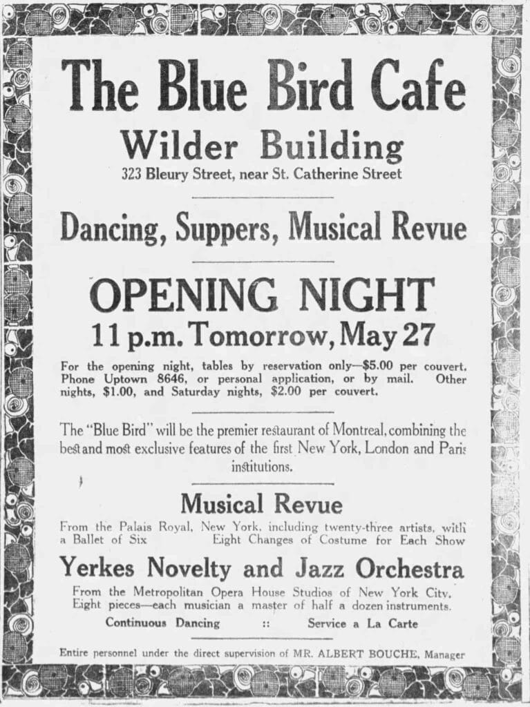 OUVERTURE DU CAFÉ BLUE BIRD