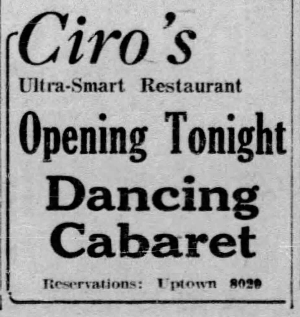 CIRO&rsquo;S