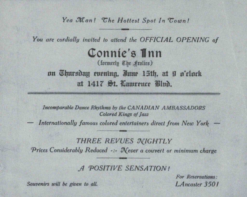 CANADIAN AMBASSADORS CONNIE’S INN OUVERTURE