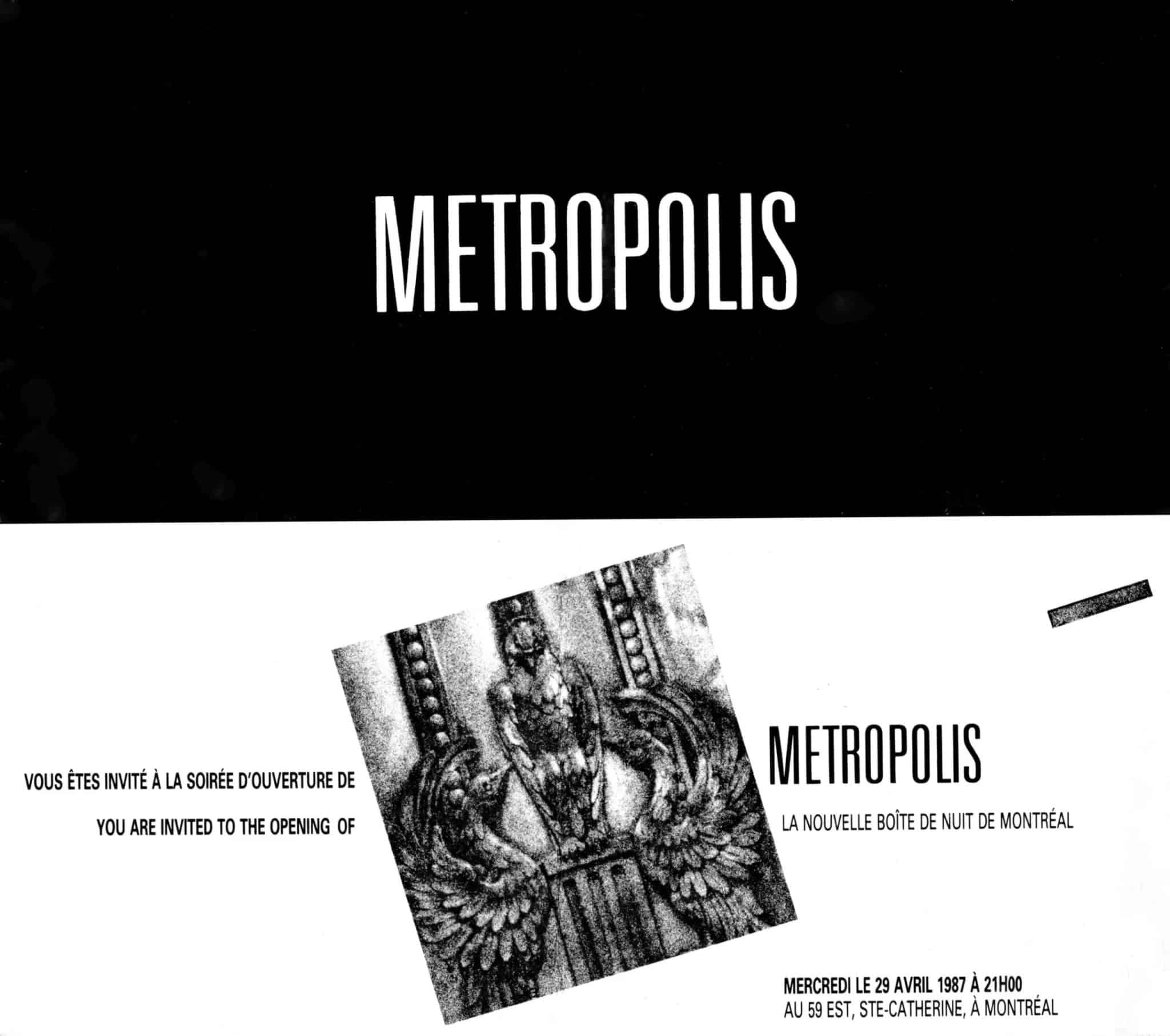 Annonce — Ouverture Métropolis