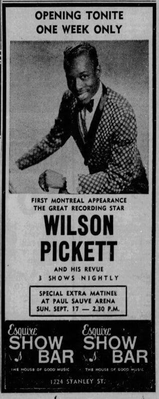 Advertisement — Wilson Pickett
