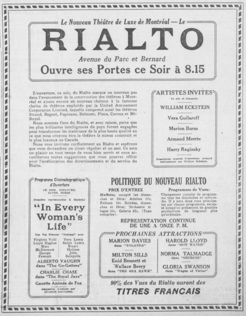 THÉÂTRE RIALTO