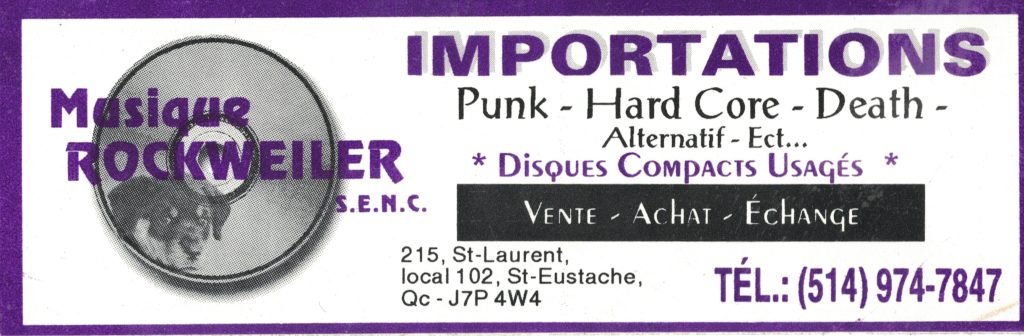 NAISSANCE D’UN DISQUAIRE PUNK