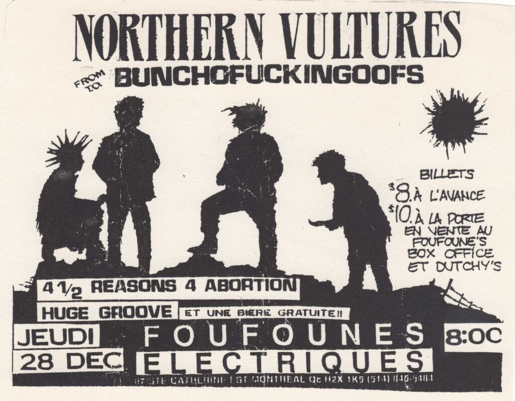NORTHERN VULTURES BUNCHOFUCKINGOOFS 4 1\2 REASONS 4 ABORTION HUGE GROOVE