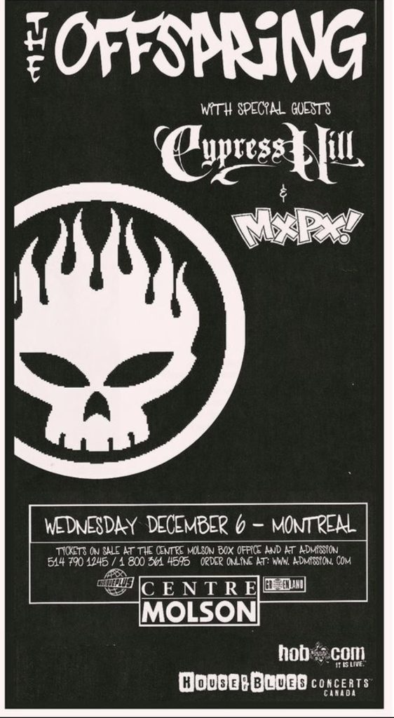 OFFSPRING CYPRESS HILL MXPX