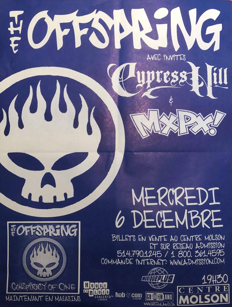 OFFSPRING CYPRESS HILL MXPX