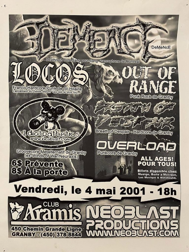 DEMENCE LOCOS OUT OF RANGE BREATH OF DESPAIR OVERLOAD IDIOTPATHETICS