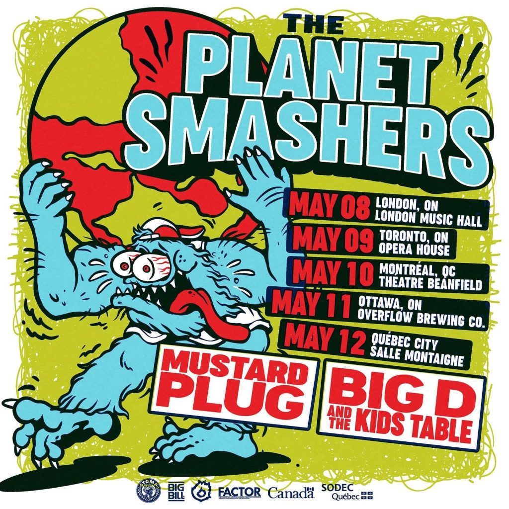 PLANET SMASHERS MUSTARD PLUG BIG D & THE KIDS TABLE