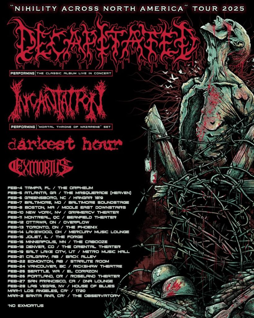 DECAPITATED INCANTATION DARKEST HOUR EXMORTUS (ANNULÉ)