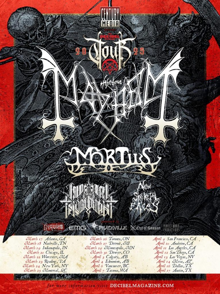 MAYHEM MORTUS NEW SKELETAL FACES