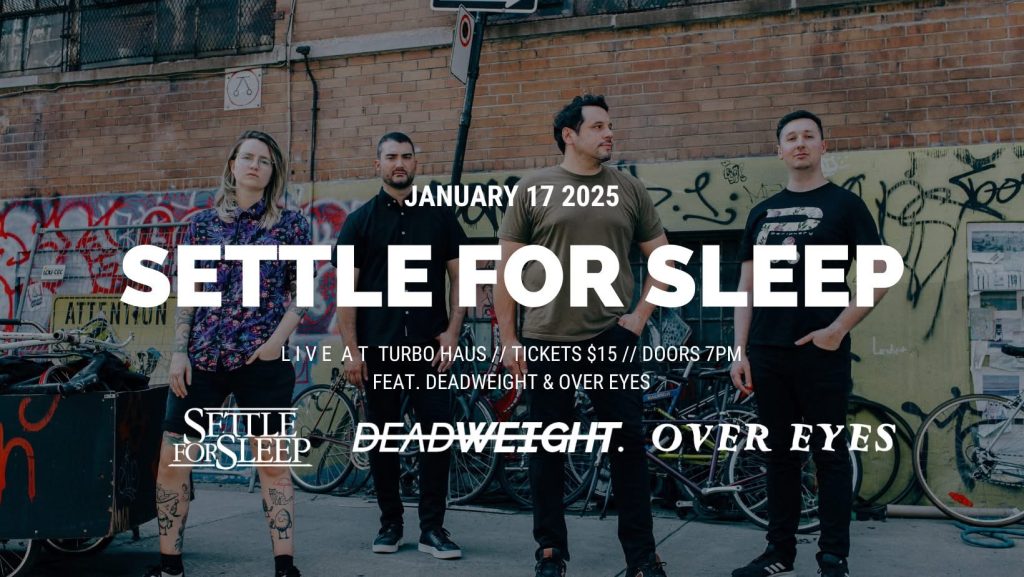 SETTLE FOR SLEEP DEADWEIGHT OVER EYES