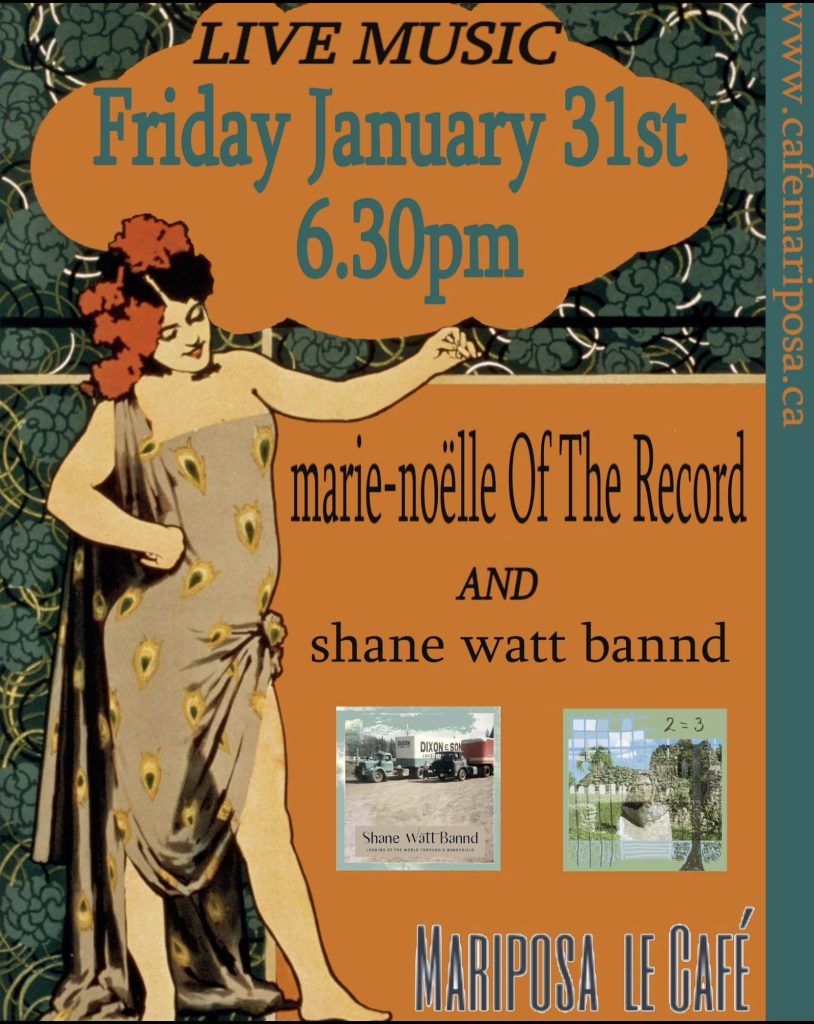 MARIE-NOËLLE OF THE RECORD SHANE WATT BANND