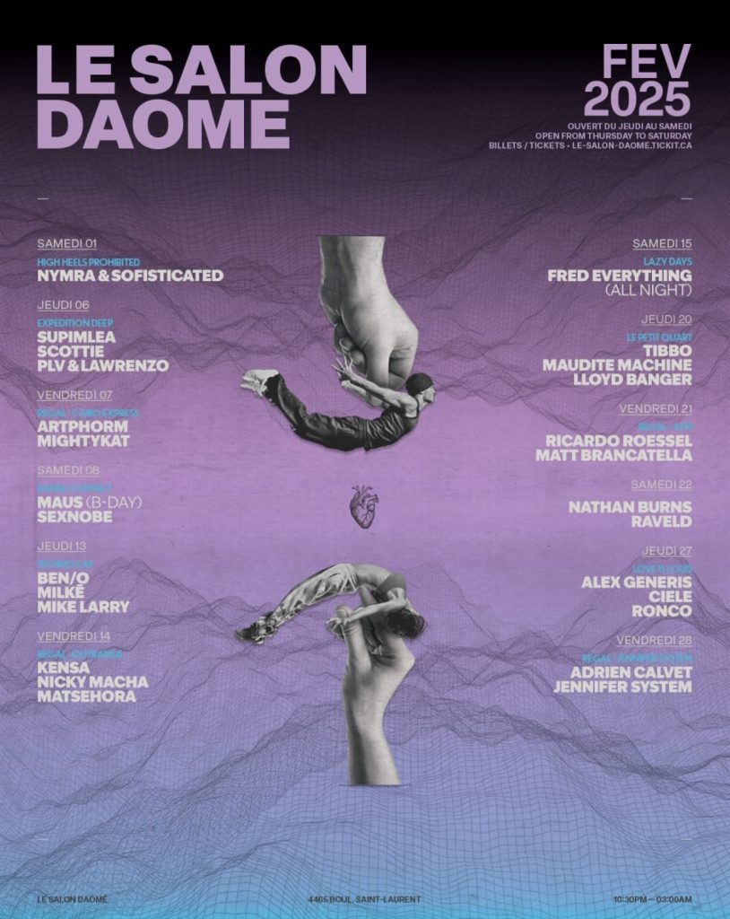 SALON DAOMÉ CALENDRIER FÉVRIER 2025
