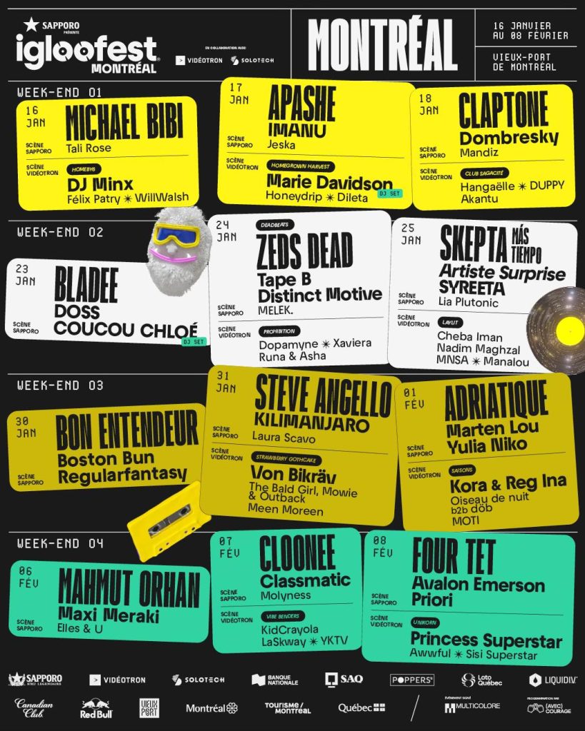 IGLOOFEST PROGRAMMATION 2025