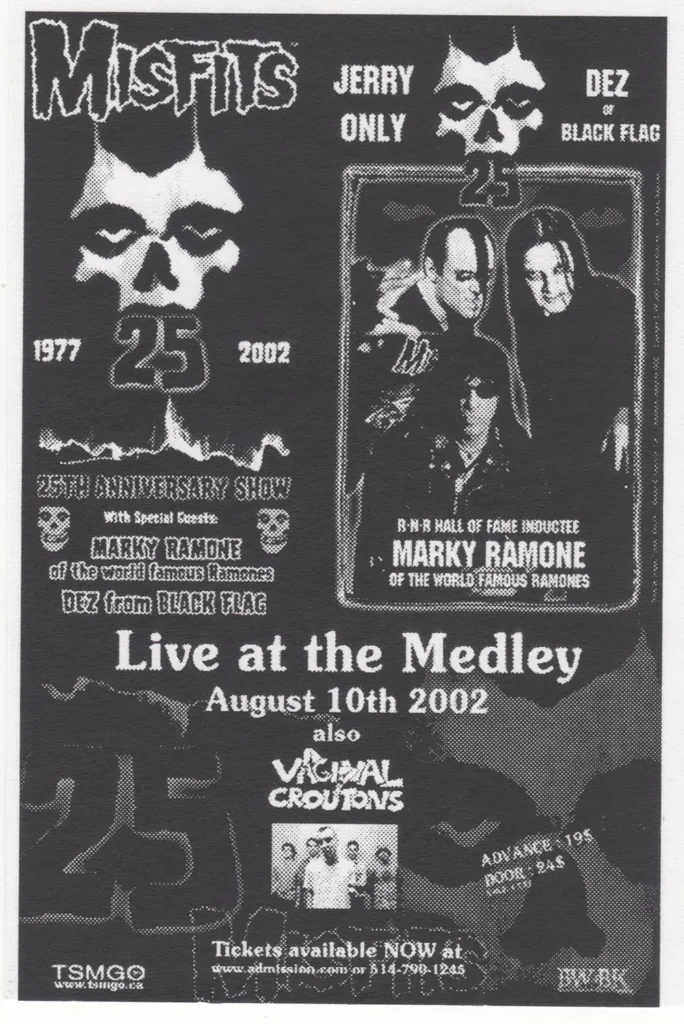 MISFITS JERRY ONLY MARKY RAMONE VAGINAL CROUTONS