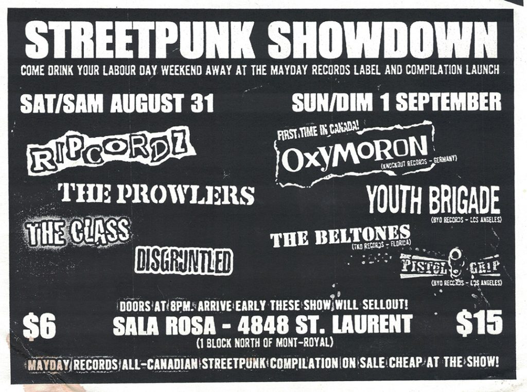 RIPCORDZ PROWLERS CLASS DISGRUNTLED OXYMORON YOUTH BRIGADE BELTONES PISTOL GRIP