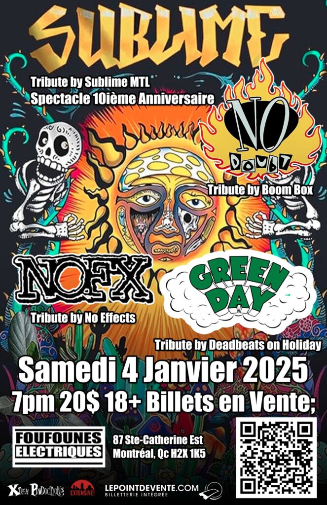 HOMMAGE À SUBLIME NO DOUBT NOFX GREEN DAY