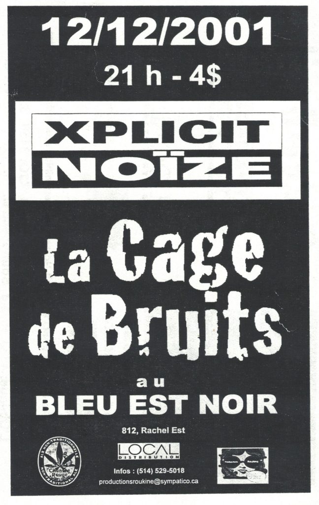 XPLICIT NOIZE LA CAGE DE BRUITS