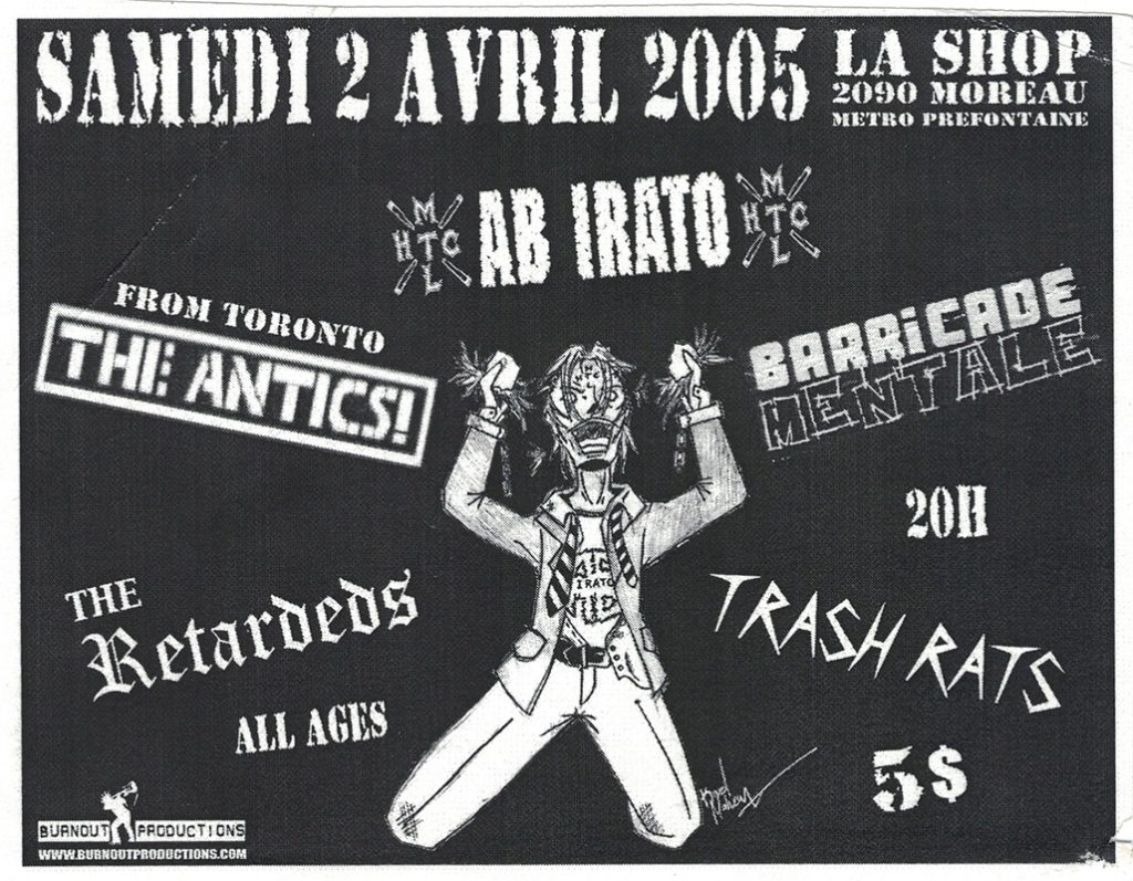 AB IRATO ANTICS BARRICADE MENTALE RETARDEDS TRASH RATS