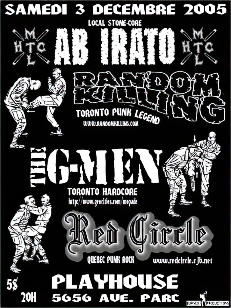 AB IRATO RANDOM KILLING THE G-MEN RED CIRCLE