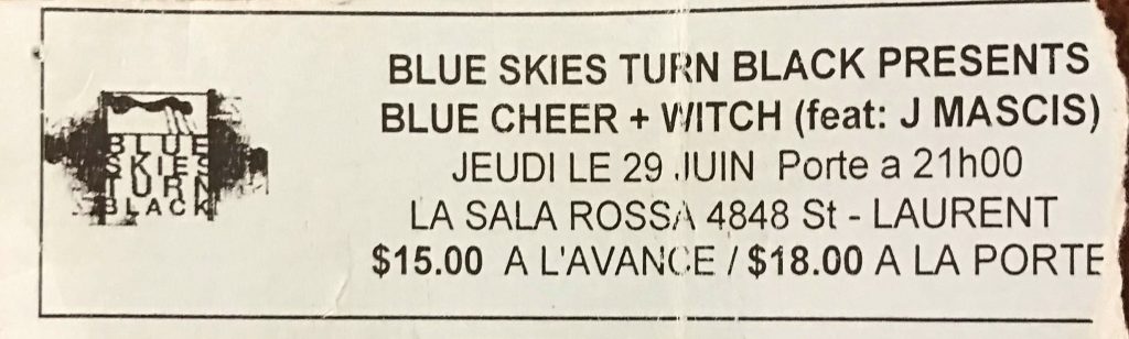 BLUE CHEER WITCH AVEC J MASCIS