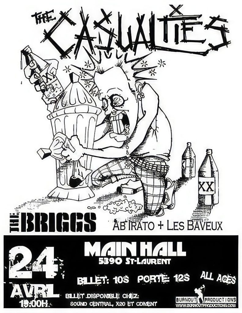 THE CASUALTIES THE BRIGGS AB IRATO LES BAVEUX
