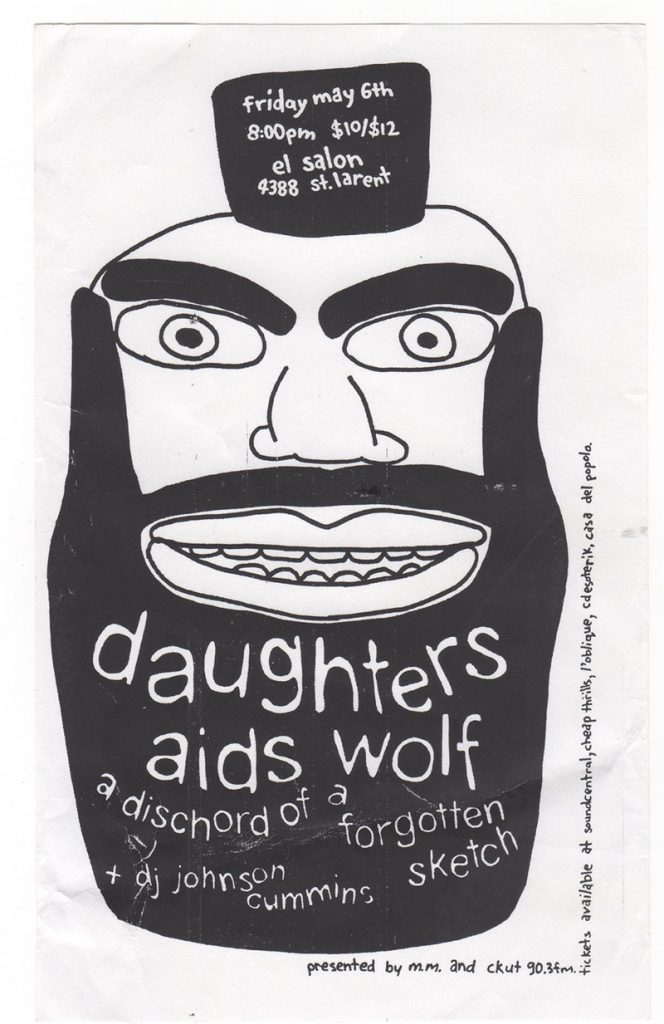 DAUGHTERS AIDS WOLF DISCHORD OF A FORGOTTEN SKETCH