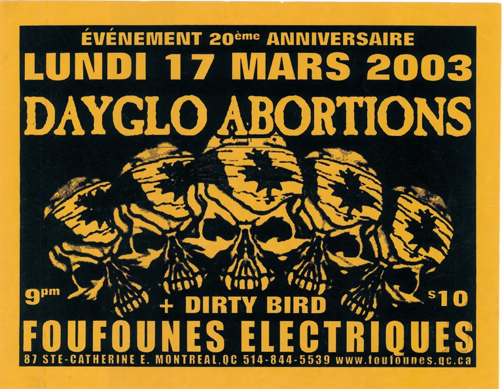DAYGLO ABORTIONS DIRTY BIRD