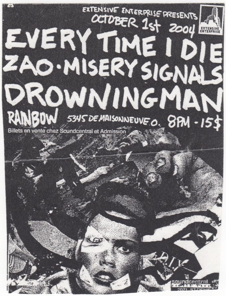 EVERY TIME I DIE ZAO MISERY SIGNALS DROWNING MAN