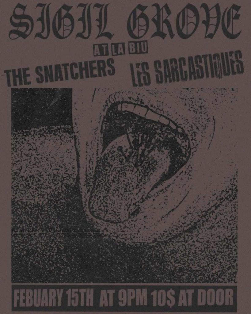 SIGIL GROVE THE SNATCHERS LES SARCASTIQUES