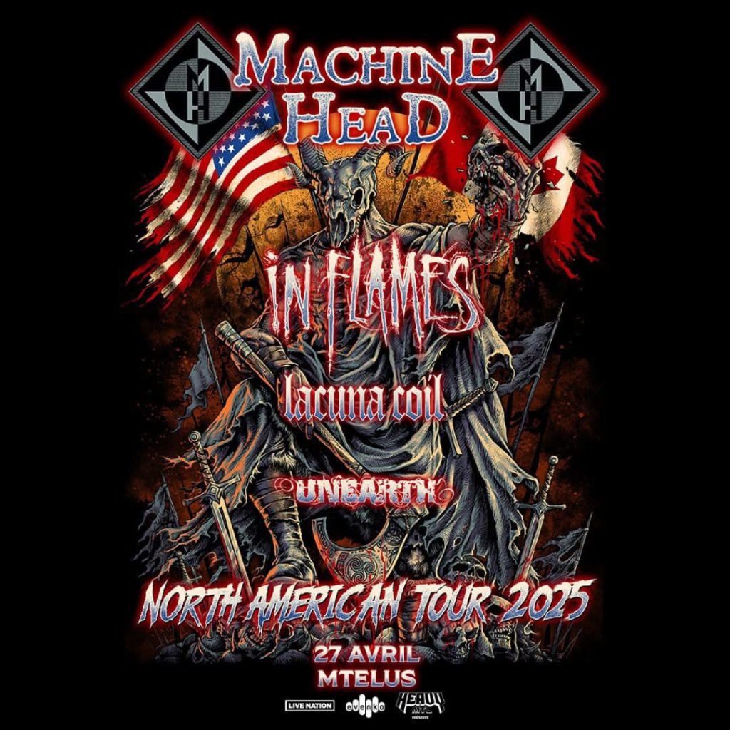 MACHINE HEAD IN FLAMES LACUNA COIL UNEARTH