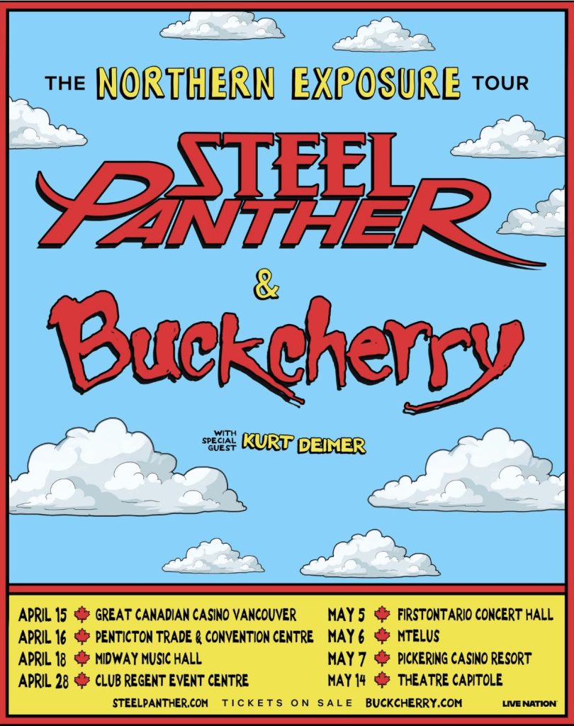 STEEL PANTHER BUCKCHERRY KURT DEIMER