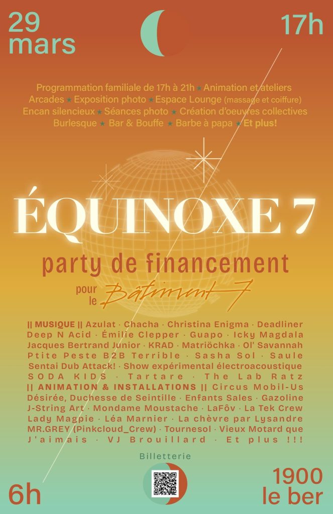 ÉQUINOXE PARTY DE FINANCEMENT