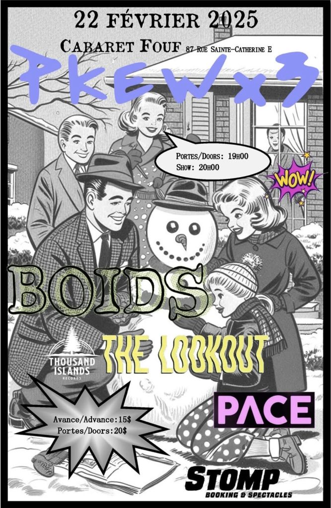 PKEW PKEW PKEW BOIDS THE LOOKOUT BRING THE LIGHT PACE