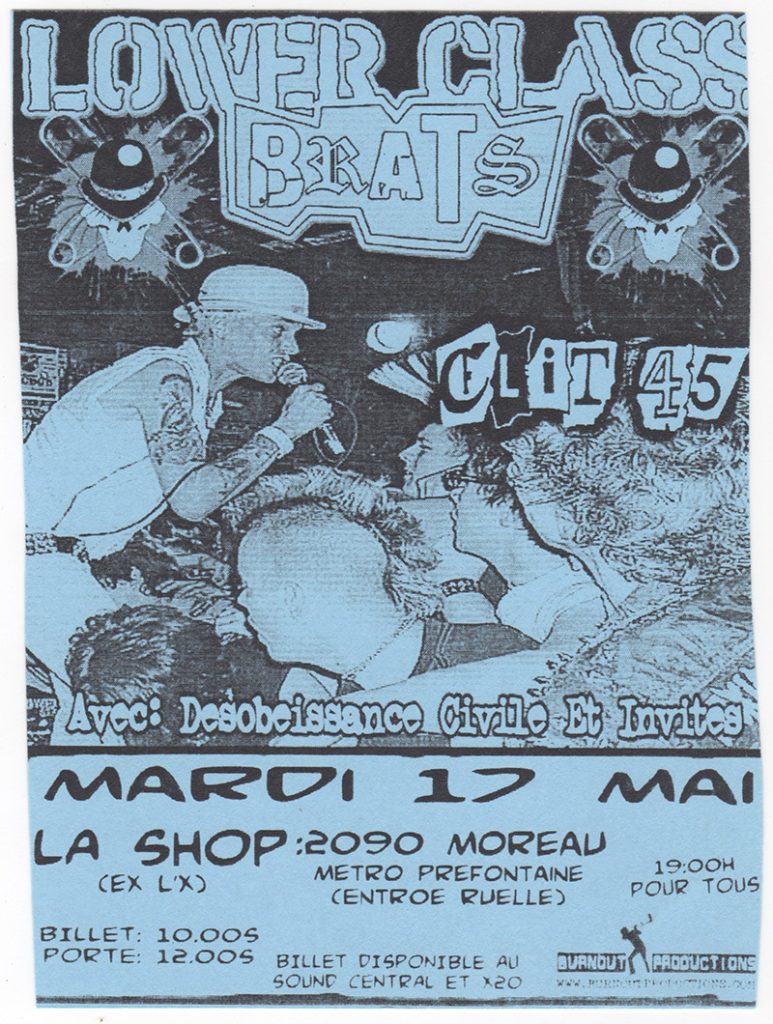 LOWER CLASS BRATS CLIT 45 DESOBEISSANCE CIVILE