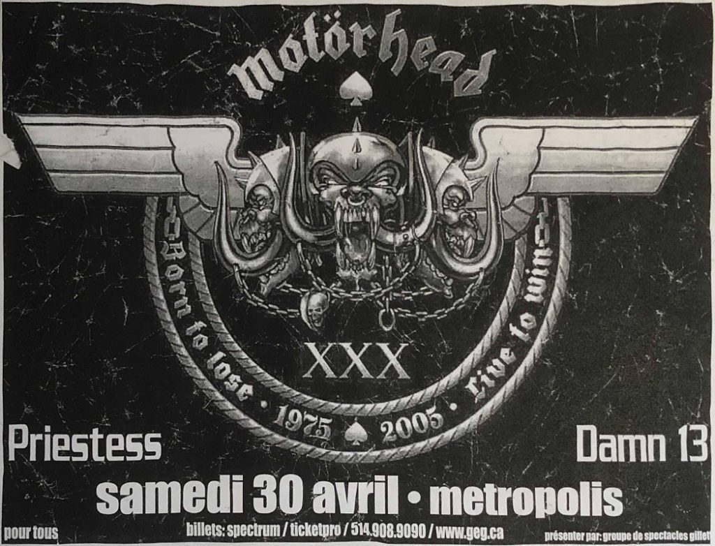 MOTORHEAD PRIESTESS DAMN 13