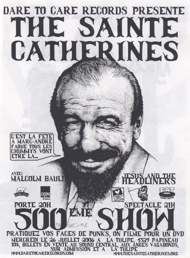 THE SAINTE CATHERINES MALCOLM BAULD JESUS AND THE HEADLINERS