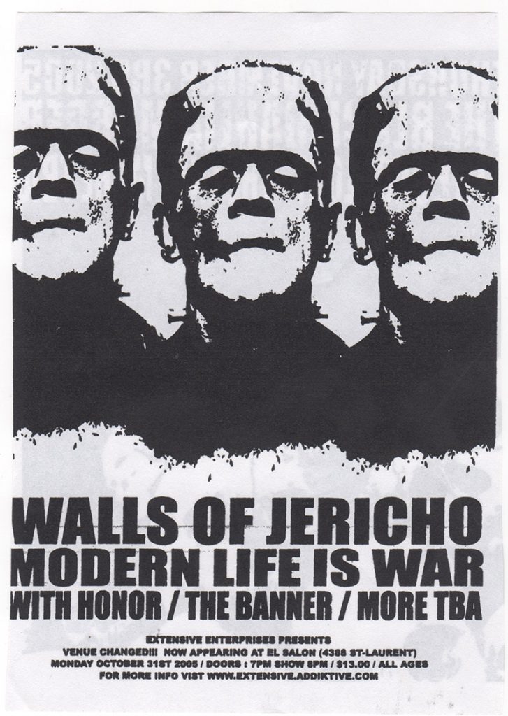 WALLS OF JERICHO MODERN LIFE IS WAR WITH HONOR BANNER