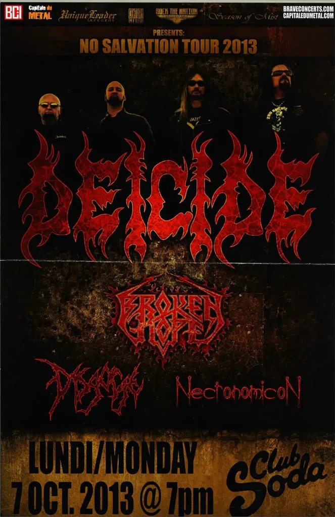 DEICIDE BROKEN HOPE NECRONOMICON