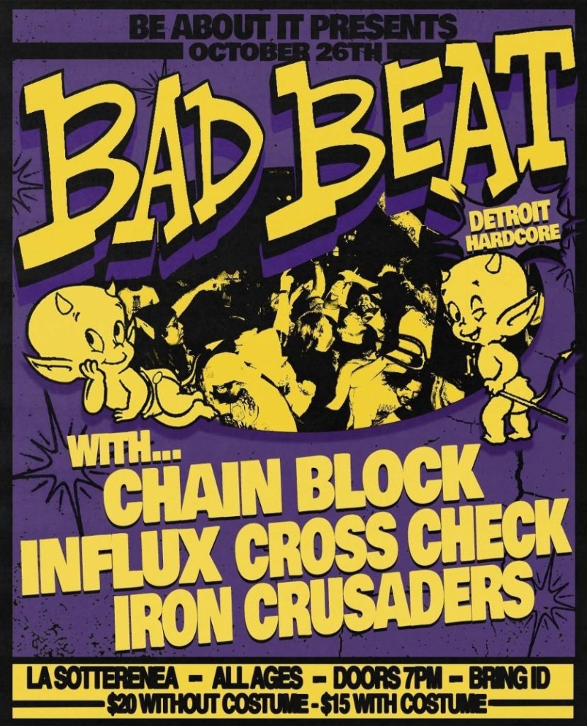 BAD BEAT CHAIN BLOCK INFLUX CROSS CHECK IRON CRUSADERS