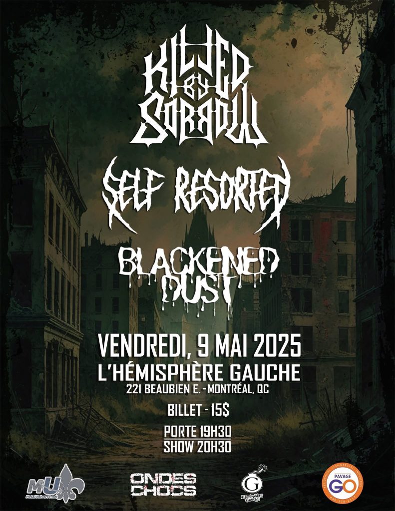 KILLED BY SORROW SELF RESORTED BLACKENED DUST