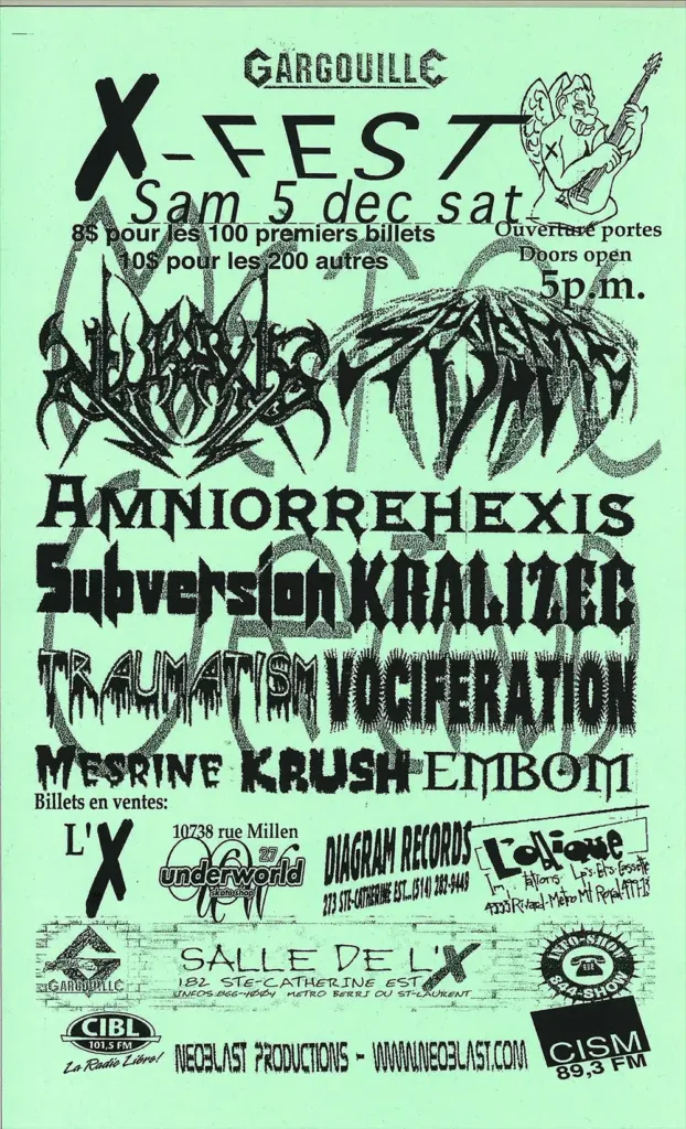 NEURAXIS SPASME AMNIORREHEXIS SUBVERSION KRALIZEC TRAUMATISM VOCIFERATION MESRINE KRUSH EMBOM