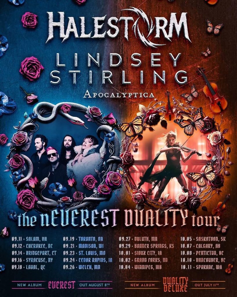 HALESTORM LINDSEY STIRLING APOCALYPTICA