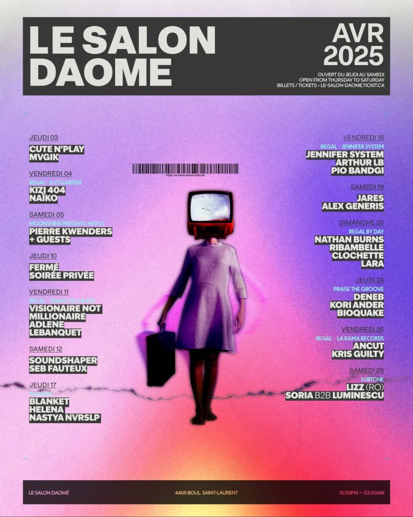 SALON DAOMÉ CALENDRIER AVRIL 2025