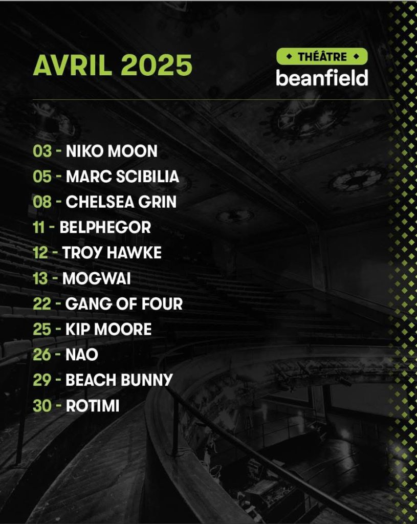CALENDRIER AVRIL 2025 BEANFIELD