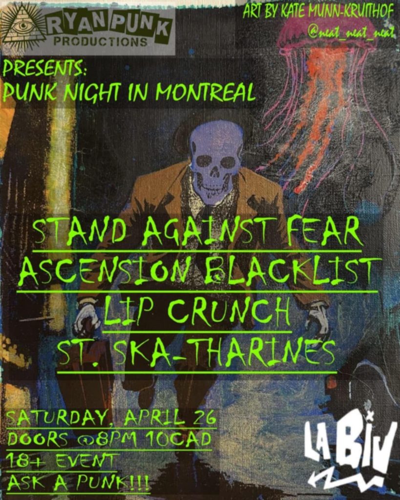 STAND AGAINST FEAR ASCENSION BLACKLIST LIP CRUNCH ST. SKA-THARINES