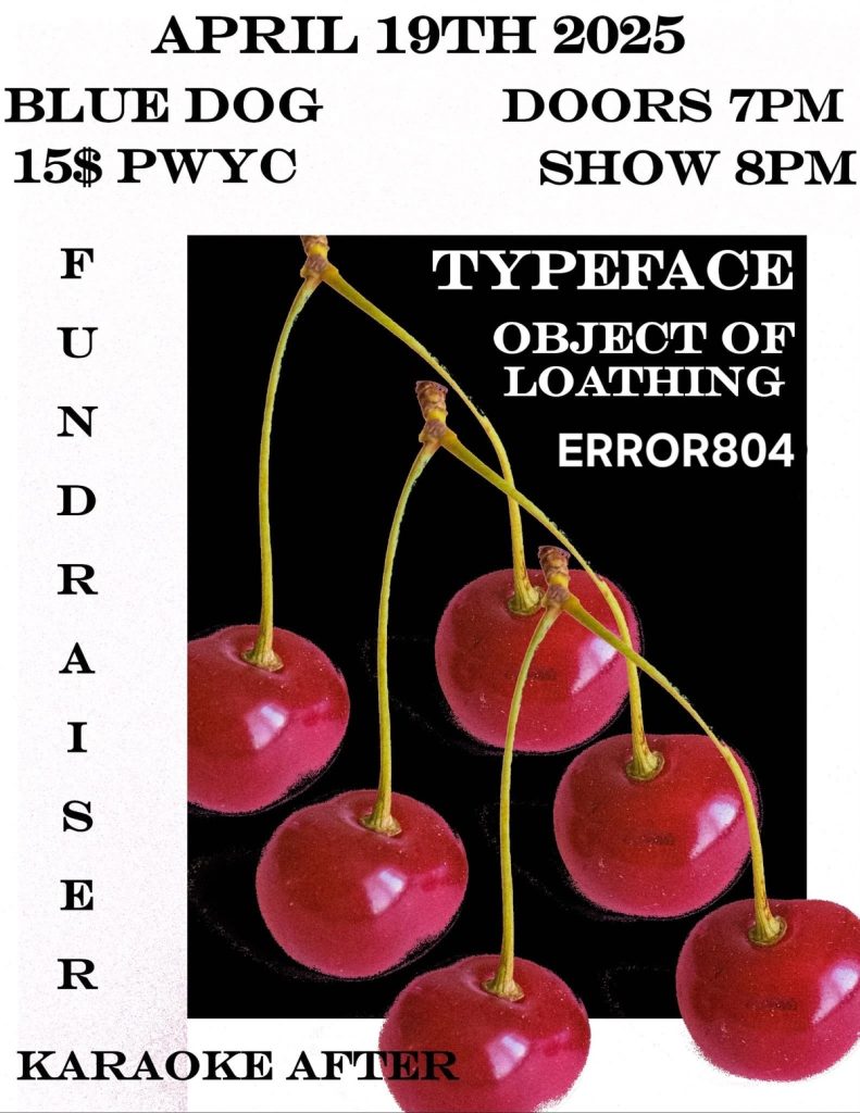 TYPEFACE OBJECT OF LOATHING ERROR 804