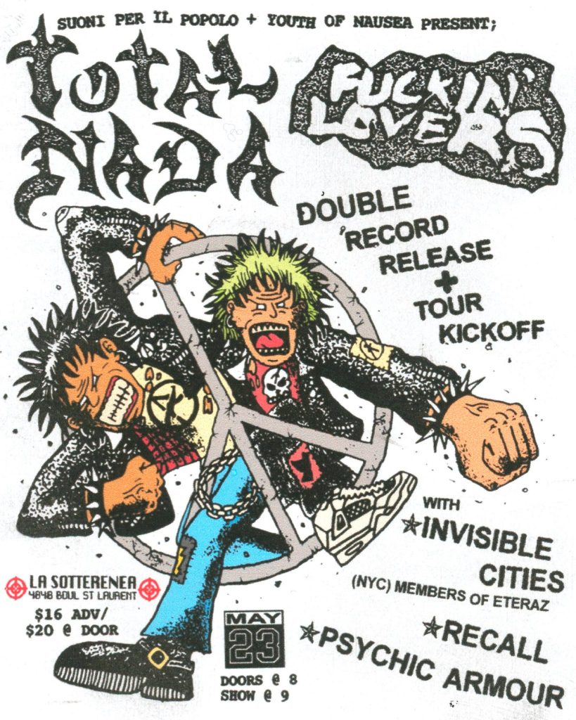 TOTAL NADA FUCKING LOSERS INVISIBLE CITIES RECALL PSYCHIC ARMOUR