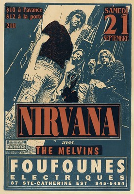 Nancy Beaulieu — affiche Nirvana 1991